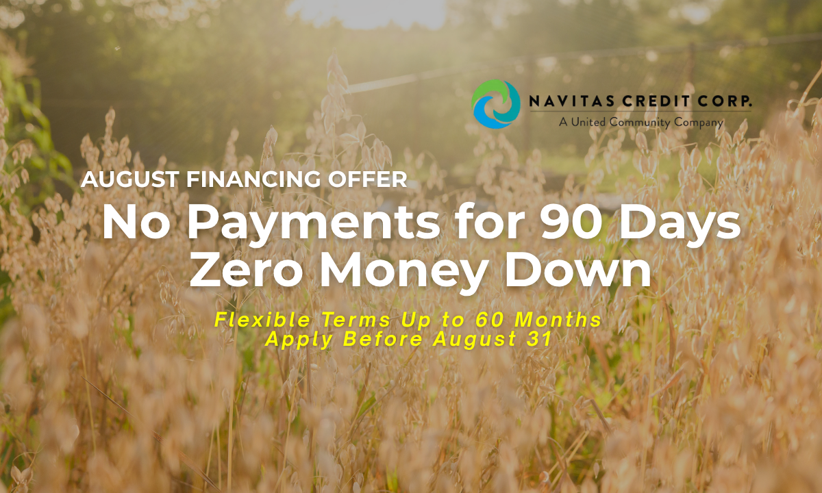 August Financing Special: Start Now, Pay Later